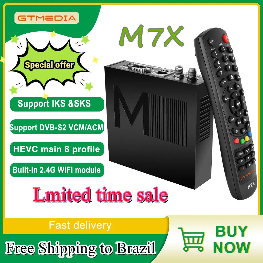 GTMEDIA M7X  TV ű DVB-S2 SKS/IKS/CS M3U  ڽ 1080P Ǯ HD TV ڴ Ʈ Ʃ lKS  SKS  ÷̾